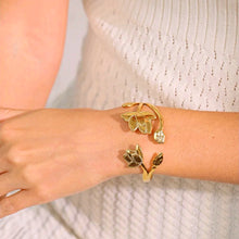 Load image into Gallery viewer, Lotus Deco Adjustable Bangle