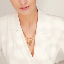Load image into Gallery viewer, Lock Key Charmed Cable Necklace