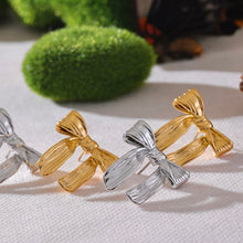 Load image into Gallery viewer, Bow Stud Earrings in GOLD / SILVER