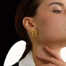 Load image into Gallery viewer, Bow Stud Earrings in GOLD / SILVER