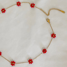 Load image into Gallery viewer, Santan Flower Necklace in Red or White