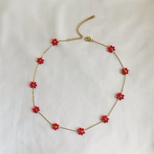 Load image into Gallery viewer, Santan Flower Necklace in Red or White