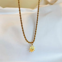 Load image into Gallery viewer, Soleil Rope Necklace in GOLD / SILVER