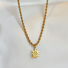 Load image into Gallery viewer, Soleil Rope Necklace in GOLD / SILVER