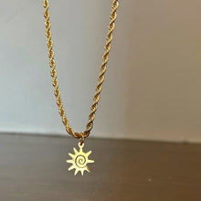 Load image into Gallery viewer, Soleil Rope Necklace in GOLD / SILVER