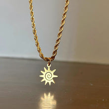 Load image into Gallery viewer, Soleil Rope Necklace in GOLD / SILVER