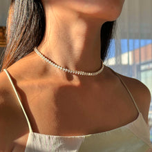 Load image into Gallery viewer, Oval Tennis Diamond Necklace