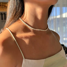 Load image into Gallery viewer, Oval Tennis Diamond Necklace