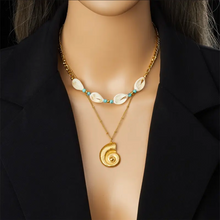 Load image into Gallery viewer, Seashell Layered Necklace