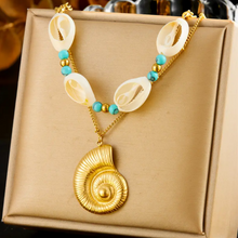 Load image into Gallery viewer, Seashell Layered Necklace