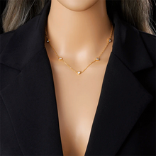 Load image into Gallery viewer, Heart Station Necklace & Earrings Set