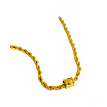Load image into Gallery viewer, Barrel Cord Chain Necklace