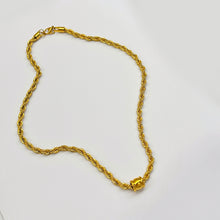 Load image into Gallery viewer, Barrel Cord Chain Necklace