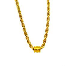 Load image into Gallery viewer, Barrel Cord Chain Necklace