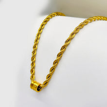 Load image into Gallery viewer, Barrel Cord Chain Necklace