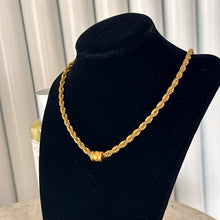 Load image into Gallery viewer, Barrel Cord Chain Necklace