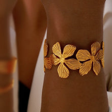 Load image into Gallery viewer, Flora Cuff Adjustable Bangle