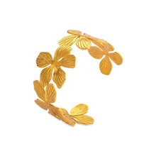 Load image into Gallery viewer, Flora Cuff Adjustable Bangle