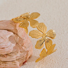 Load image into Gallery viewer, Flora Cuff Adjustable Bangle