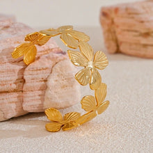 Load image into Gallery viewer, Flora Cuff Adjustable Bangle