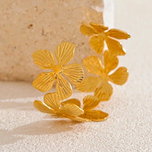 Load image into Gallery viewer, Flora Cuff Adjustable Bangle