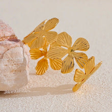 Load image into Gallery viewer, Flora Cuff Adjustable Bangle