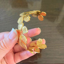 Load image into Gallery viewer, Flora Cuff Adjustable Bangle