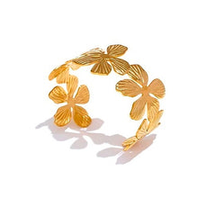 Load image into Gallery viewer, Flora Cuff Adjustable Bangle