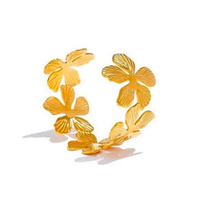 Load image into Gallery viewer, Flora Cuff Adjustable Bangle