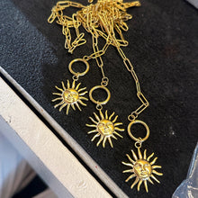 Load image into Gallery viewer, Sun Charm Toggle Necklace