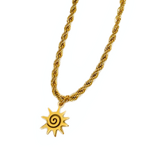 Load image into Gallery viewer, Soleil Rope Necklace in GOLD / SILVER