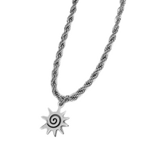 Load image into Gallery viewer, Soleil Rope Necklace in GOLD / SILVER