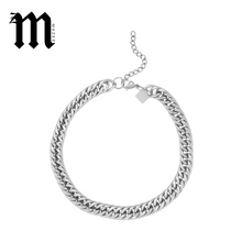 Load image into Gallery viewer, Silver Chunky Cuban Necklace