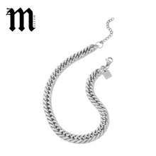 Load image into Gallery viewer, Silver Chunky Cuban Necklace