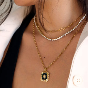 Iced Tennis Diamond Necklace