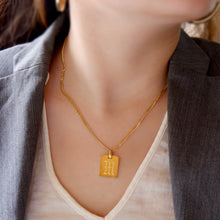 Load image into Gallery viewer, Initial Tag Chain Necklace
