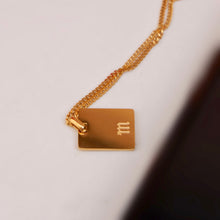 Load image into Gallery viewer, Initial Tag Chain Necklace