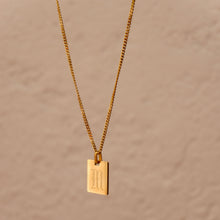 Load image into Gallery viewer, Initial Tag Chain Necklace