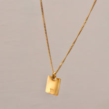 Load image into Gallery viewer, Initial Tag Chain Necklace