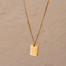 Load image into Gallery viewer, Initial Tag Chain Necklace