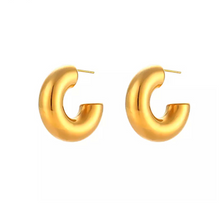 Load image into Gallery viewer, Floater Chunky Statement Hoops