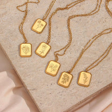 Load image into Gallery viewer, Birth Flower Chain Necklace