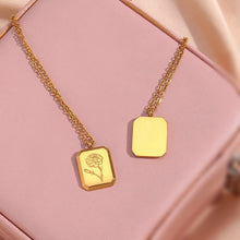 Load image into Gallery viewer, Birth Flower Chain Necklace