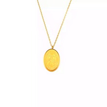 Load image into Gallery viewer, Oval Zodiac Sign Necklace
