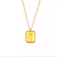 Load image into Gallery viewer, Birth Flower Chain Necklace