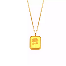 Load image into Gallery viewer, Birth Flower Chain Necklace