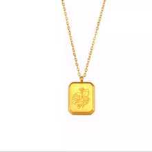 Load image into Gallery viewer, Birth Flower Chain Necklace