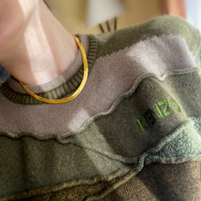 Load image into Gallery viewer, Flat Snake Necklace 16" - Gold