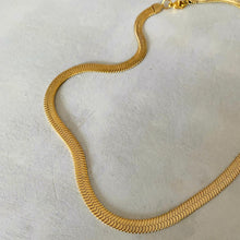 Load image into Gallery viewer, Flat Snake Chain Necklace - 20"