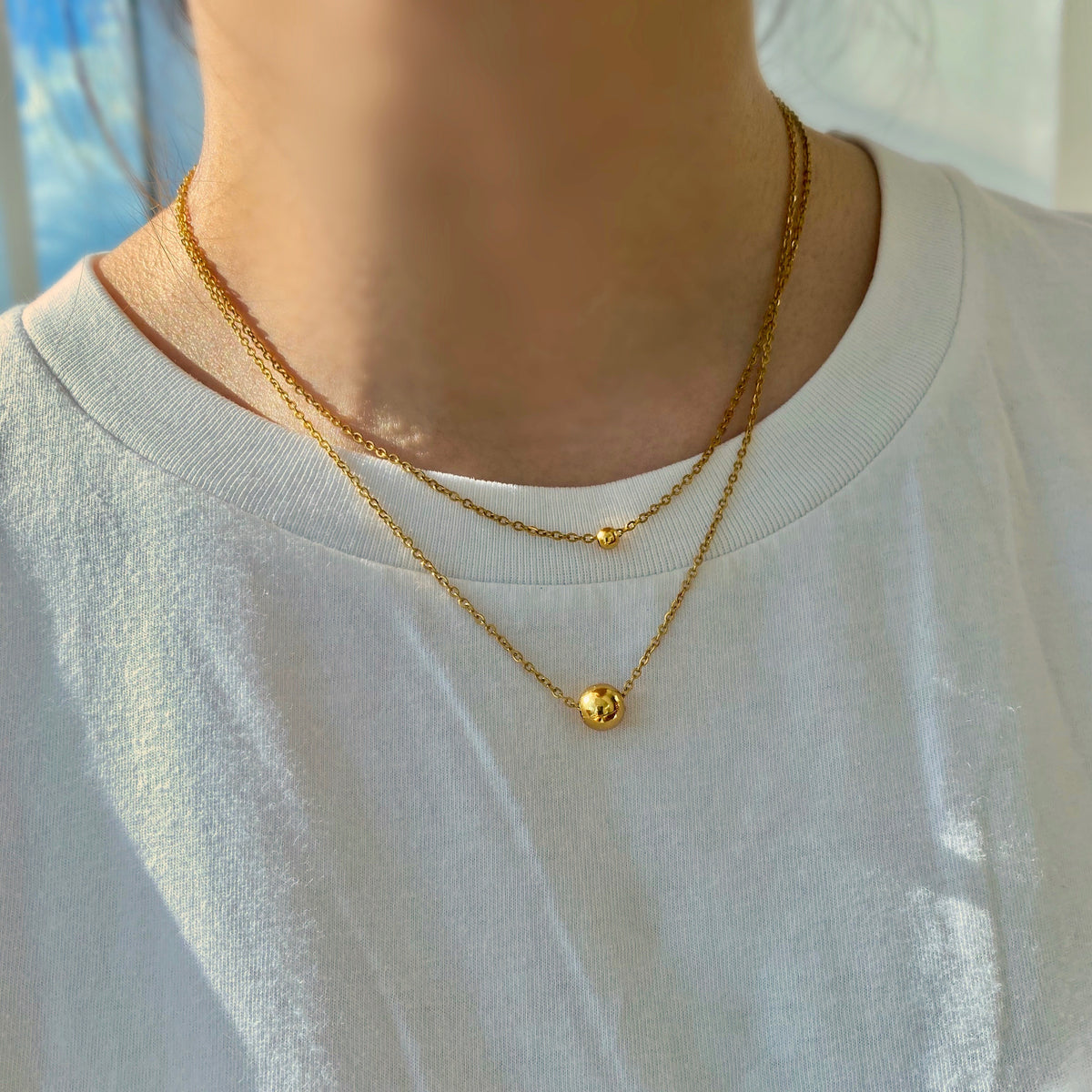 Plain Ball Chain Necklace – MAZEE Jewelry